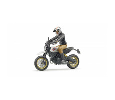 Bruder 63051 Ducati Scrambler Desert Sled s figúrkou motorkára / 1:16 / od 4 rokov
