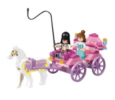Sluban Girls Dream Princess M38-B0239 Princeznin kočiar / Lego - kompatibilný / Počet figúrok|dielikov: 2|99 / od 6 rokov