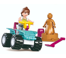 Sluban Girls Dream Holidays M38-B0599 Plážová štvorkolka / LEGO - kompatibilná / Počet figúrok|dielikov: 1|54 / od 6 rokov