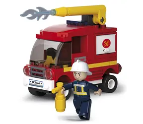 Sluban Hasiči M38-B0622C Malé hasičské auto / Lego - kompatibilný / Počet figúrok|dielikov: 1|76 / od 6 rokov