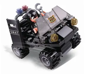 Sluban Polícia M38-B0638C SWAT Štvorkolka / Lego - kompatibilný / Počet figúrok|dielikov: 1|73 / od 6 rokov