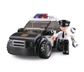 Sluban Polícia M38-B0638D Hliadkové vozidlo / LEGO - kompatibilné / Počet figúrok|dielikov: 1|88 / od 6 rokov