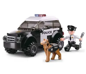 Sluban Polícia M38-B0639 Hliadka so psom / LEGO - kompatibilný / Počet figúrok|dielikov: 1|78 / od 6 rokov