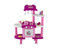 G21 Kuchynka LENA s príslušenstvom II / ružová / Rozmery 92 x 33 x 69 cm / od 3 rokov