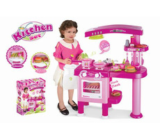 G21 Kuchynka veľká s príslušenstvom ružová / Rozmery 80.5 x 33 x 82.5 cm / od 3 rokov