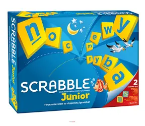 Mattel Y9735 Scrabble Junior - PL / Jazyková verzia: PL / od 6 rokov