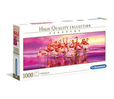Clementoni PUZZLE HQ Panorama 39427 Tanec plameniakov / 1000 dielikov / 14+ rokov