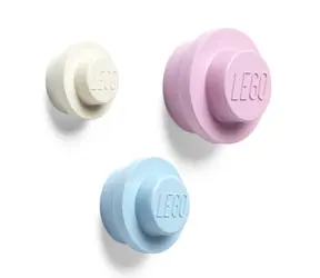Lego Storage 40161736 Vešiak na stenu 3ks (biela | modrá | ružová)