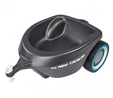 BIG Bobby Car Neo Trailer antracit / detský príves k odrážadlu / nosnosť 25 kg / od 1 roka