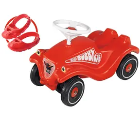 BIG Bobby Car Classic červené + ochranné topánky / detské odrážadlo / nosnosť 50 kg / od 1 roka