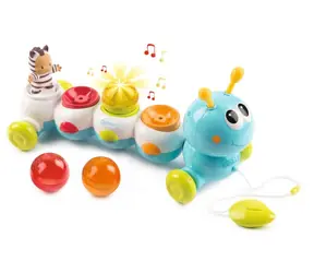 Smoby Elektronická ťahacia húsenica / Batéria: 3x AAA / od 12 mesiacov