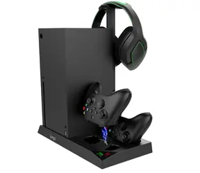 iPega XBX013 Multifunkčný Nabíjací stojan pre Xbox Series X čierna