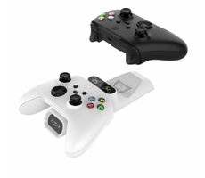 FIXED Dobíjacia stanica pre dva bezdrôtové ovládače Xbox Series S, X a One biela