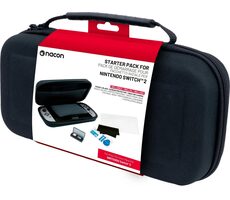Nacon SWITCHNEWPACK5BLACK Štartovacia sada pre Nintendo Switch 2 / Puzdro / Ochranné sklo na displej / Krabička na hry