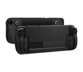 Rozbalené - Spigen Rugged Armor ochranný kryt pre Steam Deck čierna / rozbalené