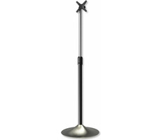 Techly Podlahový stojan pre TV LCD|LED|Plazma 13&quot;-27&quot; / VESA / pivot nastaviteľný / čierno-strieborná