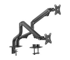 Gembird MA-DA2-02 Stolný držiak pre 2 monitory do 32" / štandardy VESA 75x75 & 100x100 / na stôl / nosnosť 8 kg