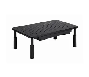 Gembird Podstavec pod monitor so zásuvkou MS-TABLE-D-01 / nastaviteľný / čierna