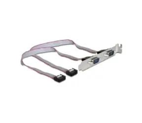 Delock záslepka s 2x sériovým portom / DB-9 / 27cm