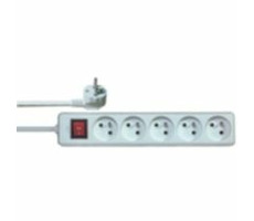 Solight Predlžovací prívod 5 zásuviek / Solid / vypínač / dĺžka 2 m