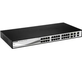 D-Link DGS-1210-28P / Gigabit PoE Smart Switch / 24x gigabit RJ45 / 4x gigabit SFP