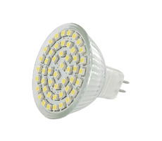 WE LED žiarovka 48 x SMD 2.7W GU5.3 / refl / biela 