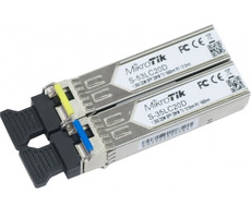 MikroTik S-3553LC20D / Optický transceiver / Pár MikroTik SM SFP modulov / 1.25G / 20km