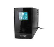 UPS Energénia-Gembird Line-Interactive 850VA / 2xIEC / 1xSchuko 230V OUT / USB / LCD