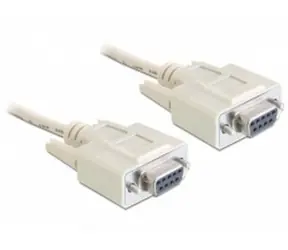 DeLock sériový kábel Null modem 9 pin samica/samica / 1.8 m