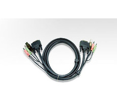 Aten KVM Kábel DVI+USB+Audio 3M