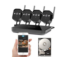 ZMODO 720P Wifi Mini NVR + 4xIP CAM + 1TB HDD / čierny