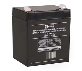 EMOS Bezúdržbový olovený akumulátor 12V / 5Ah / faston 6.3mm