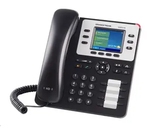 Grandstream GXP2130 (v2) / VoIP telefón / 3x SIP účet / HD audio / bluetooth / podpora headset / farebný LCD / 2x GLAN