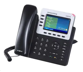 Grandstream GXP2140 / VoIP telefón / 4X SIP účet / HD audio / 5 program.tlačidiel / BT / EHS / farebný LCD / 2x GLAN / dopredaj