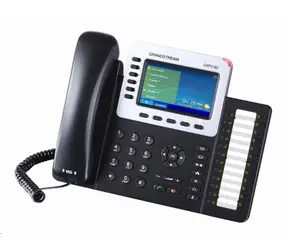 Grandstream GXP2160 / VoIP telefón / 6xSIP účet / HD audio / 5prog.tl. + 24 predvolieb / BT / EHS / farebný LCD / 2x GLAN