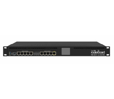 MikroTik RB3011UiAS-RM / Router / Dotykový displej / 1GB RAM / 10xLAN / RouterOS L5