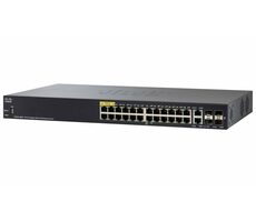 Cisco Small Business SG350-28MP / 24 x 10/100/1000 (PoE+) + 2 x gigabitov SFP + 2 x kombinácia Gigabit SFP