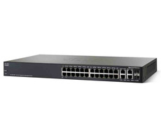 Cisco Small Business SG350-28P / 24 x 10/100/1000 (PoE+) + 2 x gigabitov SFP + 2 x kombinácia Gigabit SFP