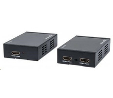 Manhattan HDMI - Ethernet Extender Kit na Cat6 / 2x HDMI transmitter čierna / 1x HDMI receiver / 1x RJ 45