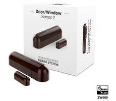 Fibaro batériový Senzor 2 (magn. kontakt) na okná a dvere hnedá / Z-Wave PLUS / dopredaj