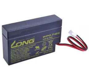 Long 12V 0.7Ah olovený akumulátor JST (WP0.7-12S)