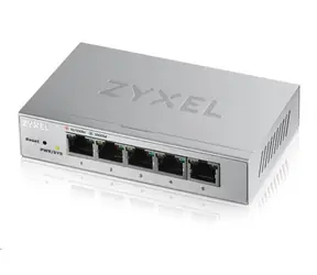 ZyXEL GS1200-5 / Desktop Gigabit Web Smart switch / 5x 1Gbps / QoS / Kovové prevedenie