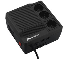 PowerWalker AVR 1000 / regulátor napätia / 1000VA / 600W / 3x Schuko