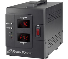 PowerWalker AVR 2000-SIV / regulátor napätia / 2000VA / 1600W / 2x Schuko