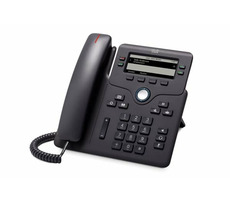 Cisco IP Phone 6851 čierna / Telefón VoIP / 3.5" displej / SIP / RTCP / SRTP