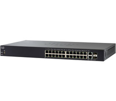 Cisco SF250-24P / switch / 24x RJ-45 10/100 / 2x Combo Gbps / 2x SFP / QoS / VLAN