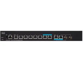 Cisco SG350-8PD / Gigabit Switch / 8-Port / 2x Combo Gbps / PoE / QoS / VLAN