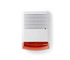 NEDIS DUMSS20WT - Atrapa Bezpečnostné Sirény Biela / IP44