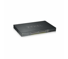 ZyXEL GS1920-24HPv2 28-port / 28-port Managed PoE Switch / 24x Gigabit / 4x Gigabit RJ45 &amp; SFP / 375W PoE