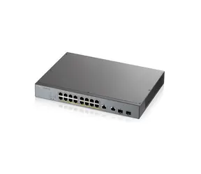 ZyXEL GS1350-18HP / 18-Port Switch / 100 | 1000 Mbps / PoE / 2x kombo RJ-45 | SFP